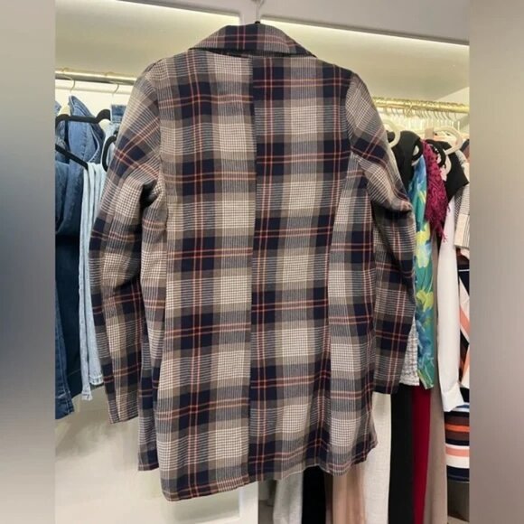 BACI Italy Women's Plaid Blazer Jacket Coat - Picture 4 of 8